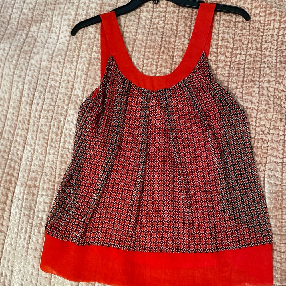 New York & Company dressy printed blouse tank
